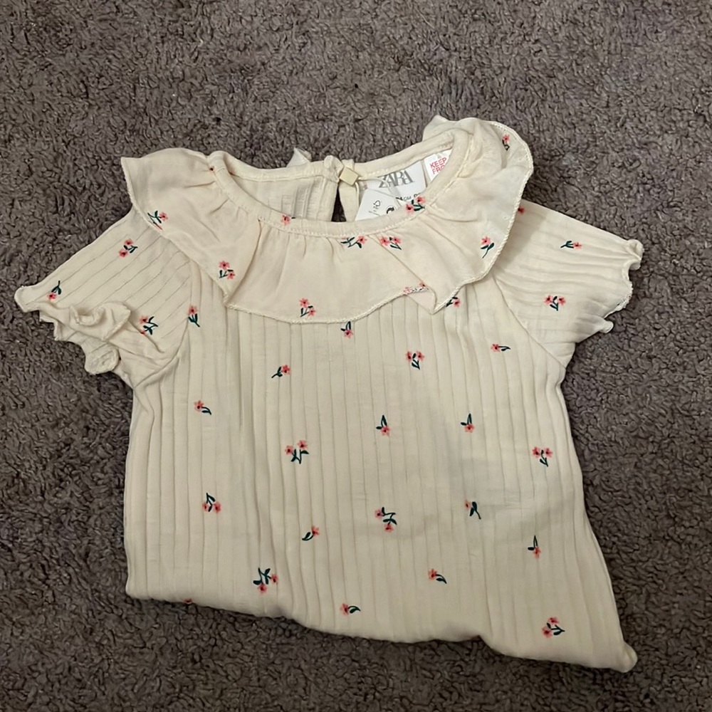 Zara floral bodysuit